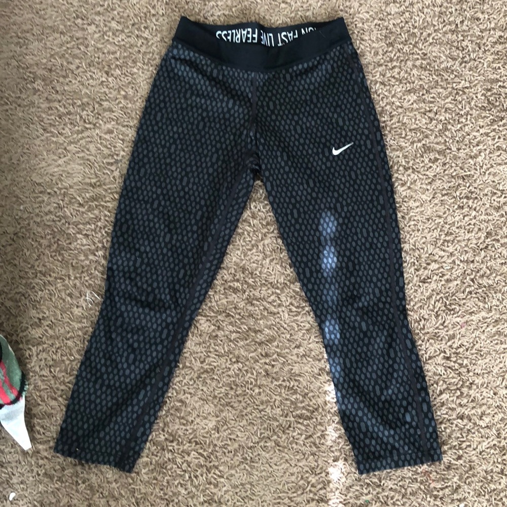 Black and gray workout pants